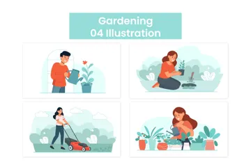 Jardinagem Pacote de Ilustrações