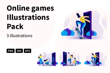 Jeux en ligne Pack d'Illustrations