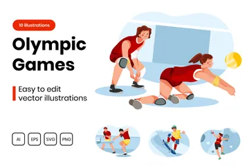 Jeux olympiques Pack d'Illustrations
