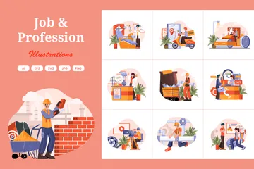 Job And Professions Illustration Pack