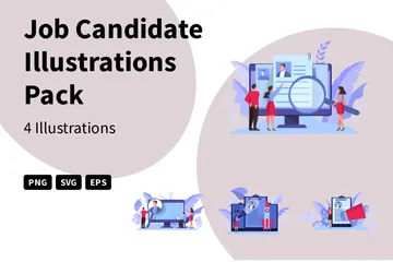 Job Candidate Illustration Pack