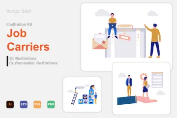 Job Carriers Illustration Pack