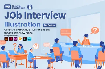 Job Interview 1 Illustration Pack