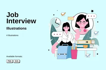 Job Interview Illustration Pack