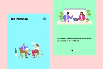 Job Interview Illustration Pack