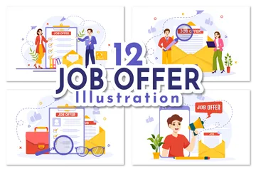 Job Offer Illustration Pack
