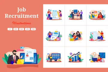 Job Recruitment Illustration Pack