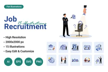 Job Recruitment Illustration Pack