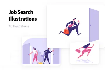 Job Search Illustration Pack