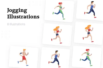 Jogging Illustration Pack