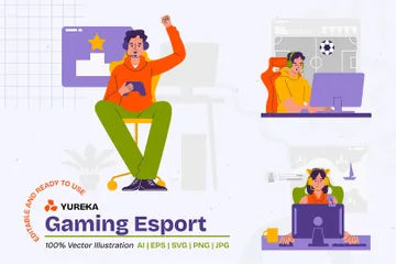 Jogos Esport Pacote de Ilustrações