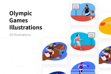 Jogos Olímpicos Pacote de Ilustrações
