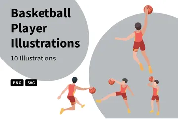 Joueur de basketball Pack d'Illustrations