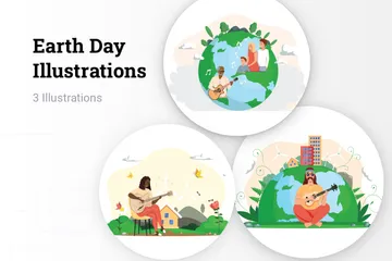 Jour de la Terre Pack d'Illustrations