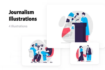 Journalismus Illustrationspack