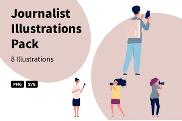 Journalist Illustration Pack