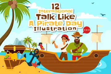 Journée internationale « Parler comme un pirate » Pack d'Illustrations