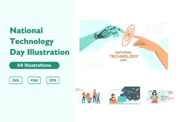 Journée nationale de la technologie Pack d'Illustrations