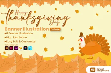 Joyeux Thanksgiving 1 illustration Illustration Pack