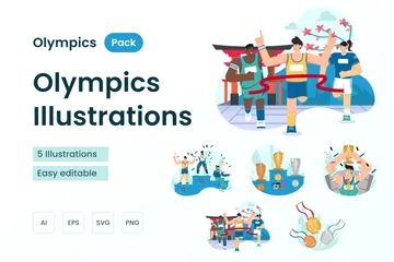 Olímpico 2021 Paquete de Ilustraciones