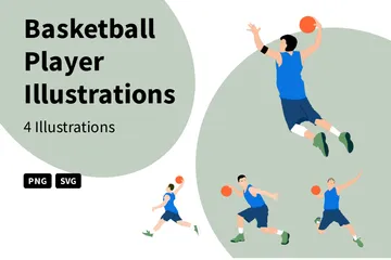 Jugador de baloncesto Paquete de Ilustraciones