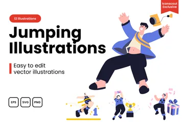 Kids jumping Vectors & Illustrations for Free Download