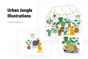 Jungle urbaine Pack d'Illustrations