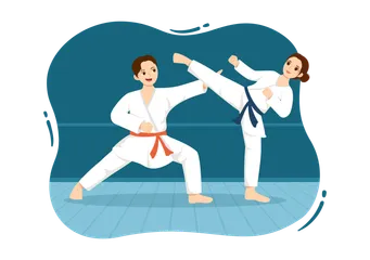 Karate Illustrationspack