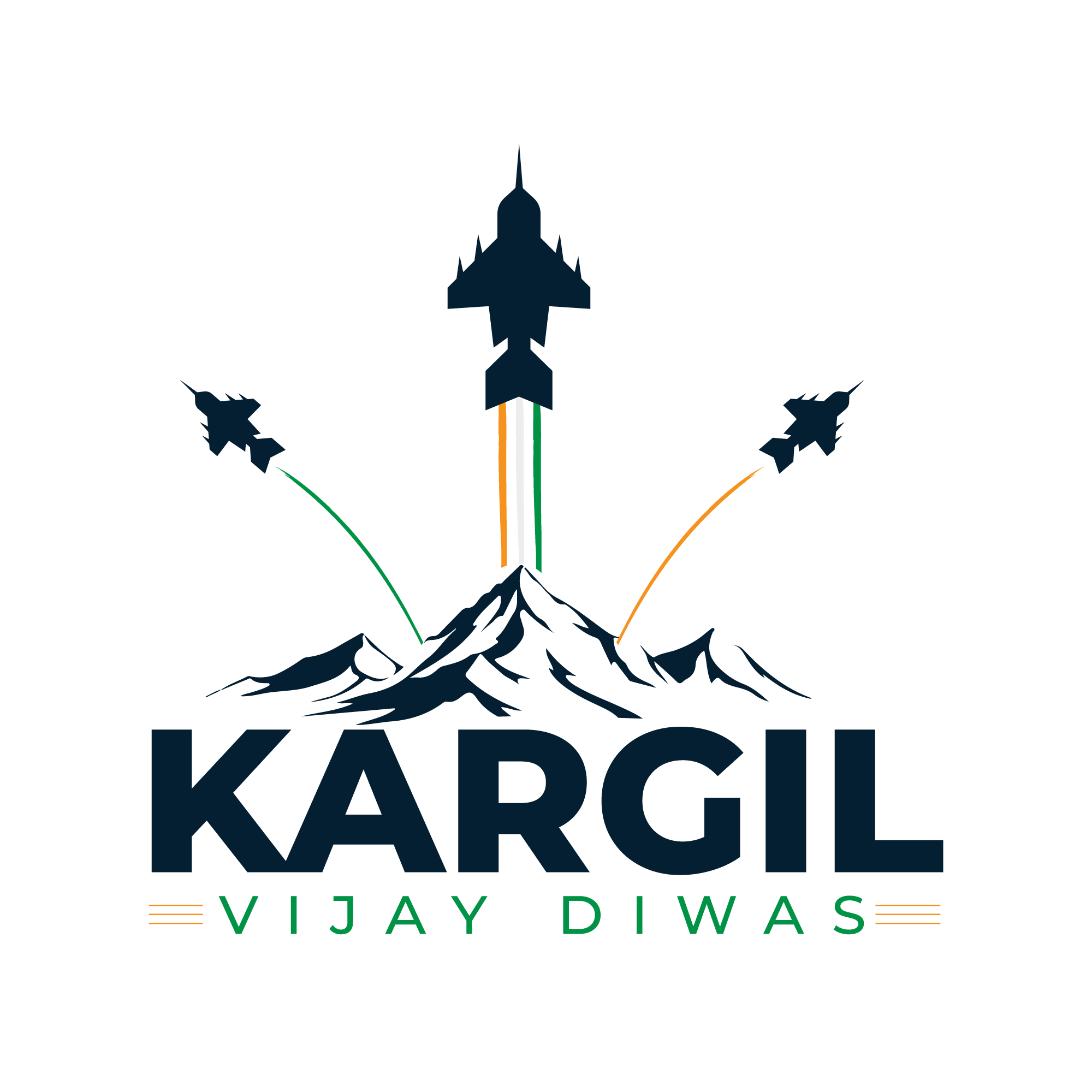 Premium Vector | 26th july kargil vijay diwas design concept with indian  flag and army social media post
