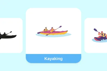 Kayaking Illustration Pack