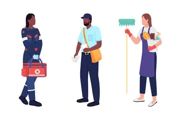 Key Workers Illustration Pack