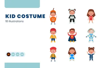 Kid Costume Illustration Pack