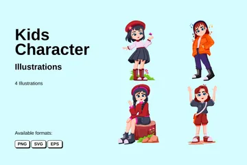 Kids Character Illustration Pack