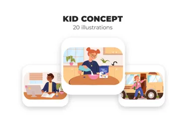 Kids Concept Illustration Pack