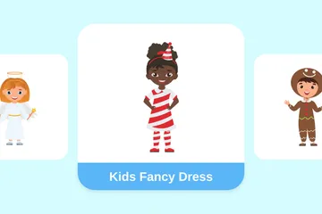 Kids Fancy Dress Illustration Pack