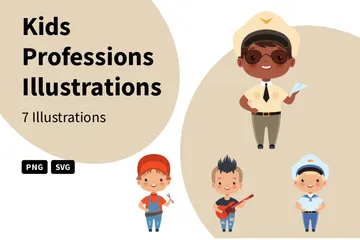 Kids Professions Illustration Pack