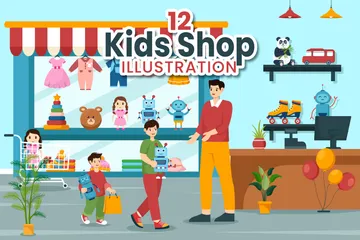 Kids Shop Illustration Pack