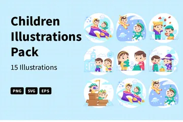 Kinder Illustrationspack