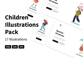 Kinder Illustrationspack