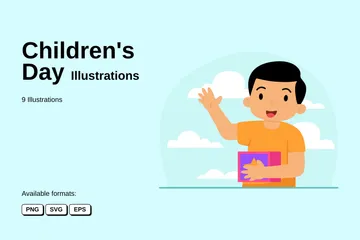Kindertag Illustrationspack