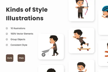 Kinds Of Style Illustration Pack