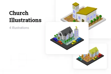 Kirche Illustrationspack