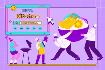 Kitchen Illustration Pack