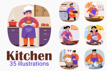 Kitchen Illustration Pack