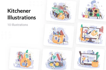 Kitchener Illustration Pack