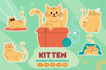 Kitten Illustration Pack