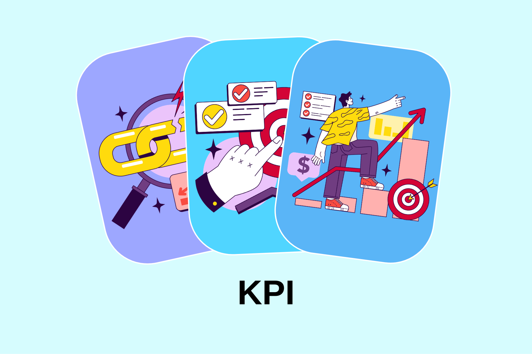 KPI Illustration Pack - 6 Seo & Web Illustrations | SVG, PNG, EPS Available