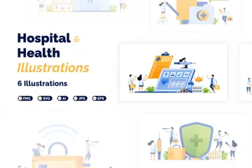 Krankenhaus & Gesundheit Illustrationspack