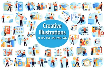 Kreativ Illustrationspack