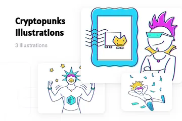 Kryptopunks Illustrationspack